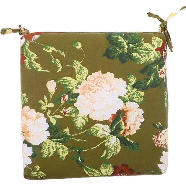 Подушка Indigo Стеганная Simple flowers 37х37х6 см цвет в ассортименте