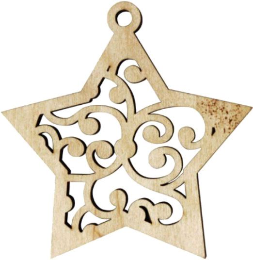 Заготовка Звезда с орнаментом 4 шт Rosa Talent 