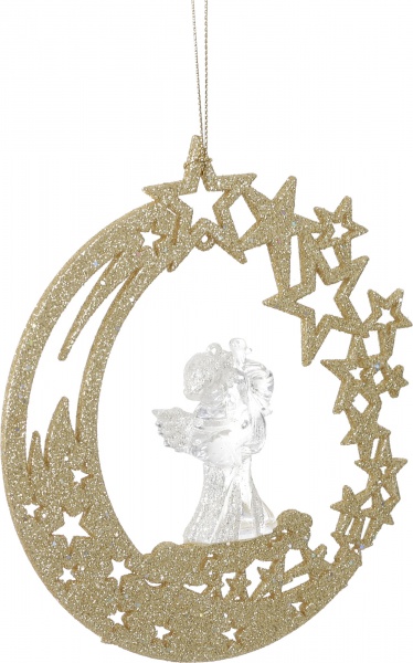 Підвіска пластикова Global Treasure Зірка та місяць 15 см в асортименті P2103006 E/I-LCS/2