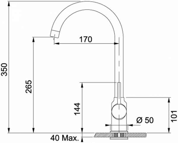 Смеситель для кухни Franke POLA 115.0298.094 графит
