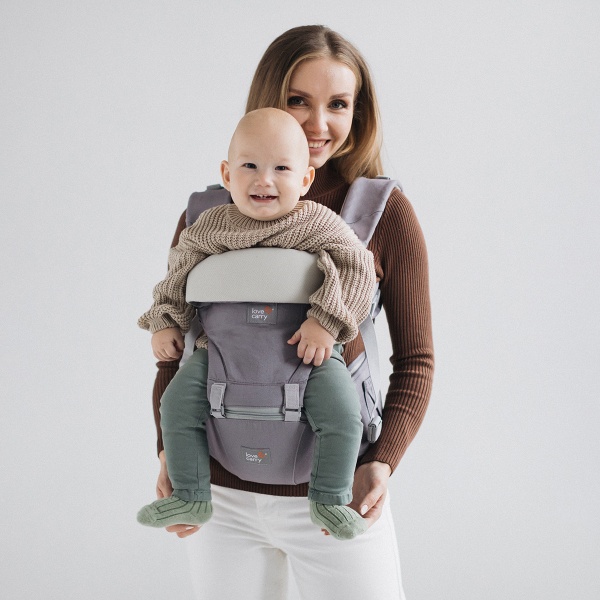 Эрго-рюкзак Хипсит 6 в 1 Love & Carry серый LC705 