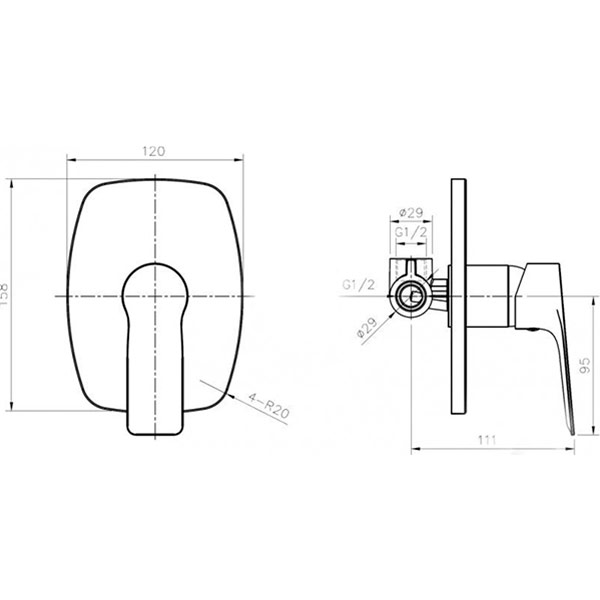 Набір для біде Imprese Loreta VR30350Z-BT