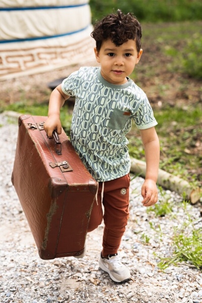 Штани для хлопчиків Koko Noko р.128 іржаво-коричневий T46809-37 