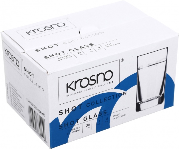 Набір чарок для горілки SHOT 30 мл 6 шт. Krosno 
