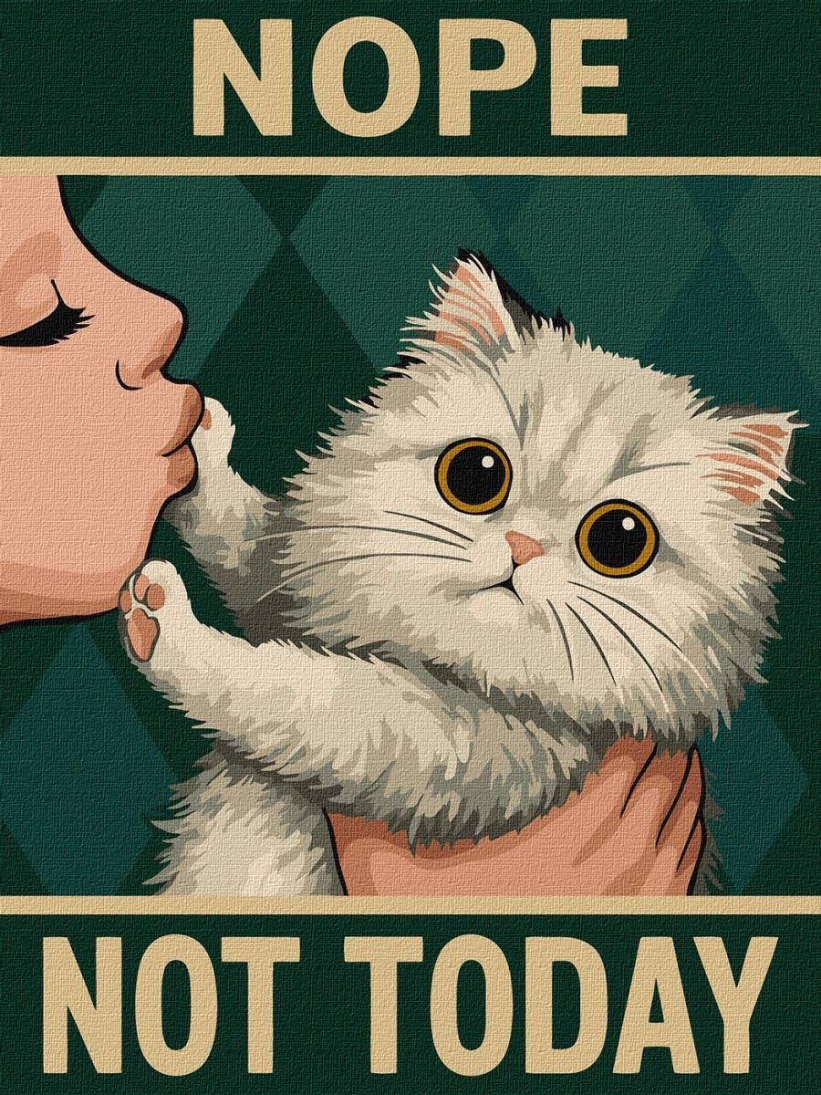 Картина по номерам Постер. Не сегодня ©art_selena_ua 30x40см см Ideyka — фото 1