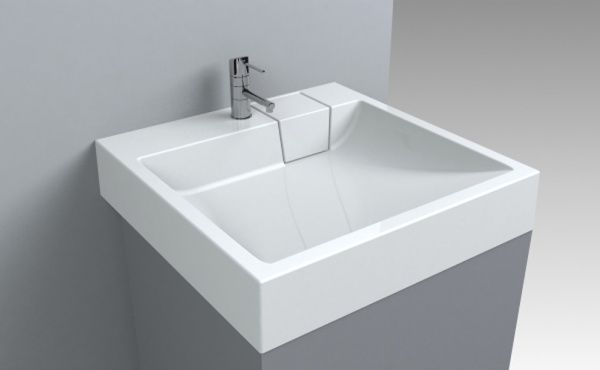 Умывальник Miraggio Tallin 60x60 см, искусственный мрамор