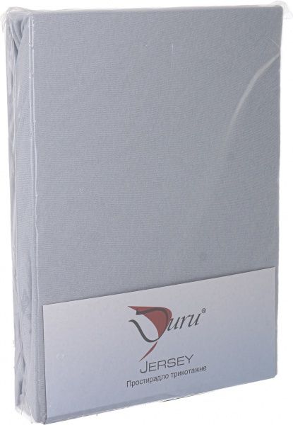 Простынь на резинке трикотажная 180x200 см голубой Durutex 