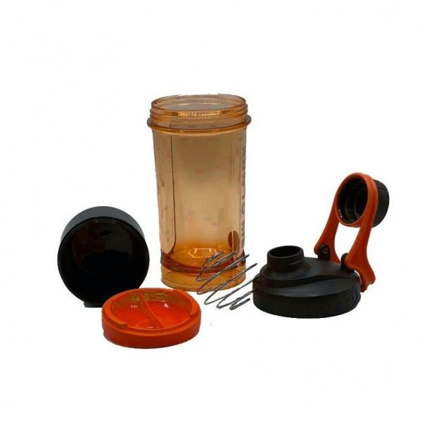 Шейкер з контейнером KXN-1199 600 мл оранжевый Casno