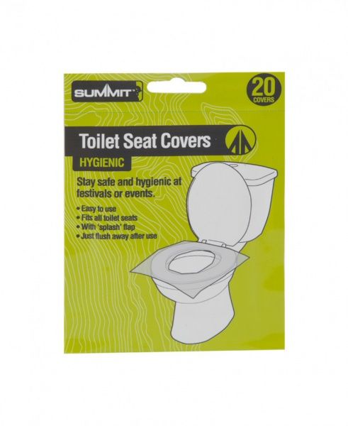 Накладки одноразовые на сиденье унитаза Summit Festival & Camping Toilet Seat Covers однослойная 20 шт.