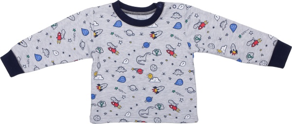 Пижама детская для мальчика Фламинго 109-307 р.86 меланж 