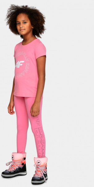 Лосины 4F HJZ21-JLEG004-54S р.140 розовый