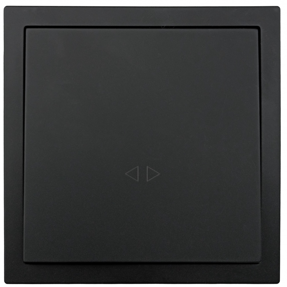 Механізм вимикача перехресний одноклавішний HausMark Juna без підсвітки чорний матовий 7041-1788U2-107QC