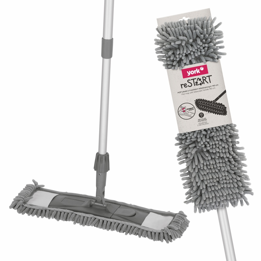 Швабра-моп для підлоги York SALSA МОР reSTART 17 см сірий
