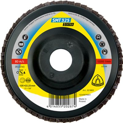 Круг зачистной Klingspor SMT325 60 125x22.23 мм металл