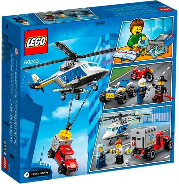 Конструктор LEGO City Погоня на полицейском вертолете 60243
