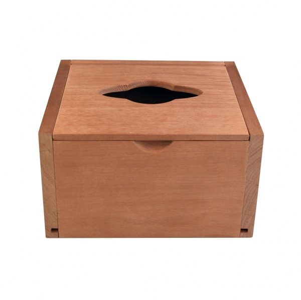 Салфетница из ольхи с крышкой 160x90x150 мм SL-05