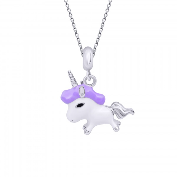 Кулон UMa&UMi Єдиноріг фіолетовий