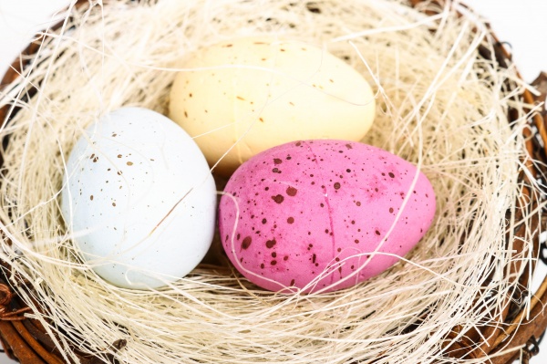 Декорация пасхальная Гнездо с яйцами 12х5 см в ассортименте (Epi-WJ19026-1)