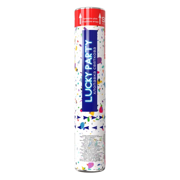 Пневмохлопушка Lucky Party 30 см LPNL0030 Siverska 