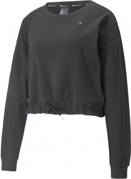 Світшот Puma Train W French Terry Crew Sweatshirt 52162201 р. XL чорний