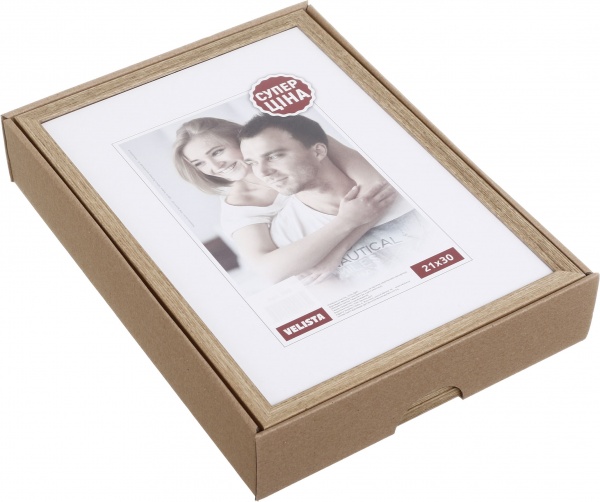 Рамка для фото Velista 10BW набір 6 фото 21х30 см дерево світле 