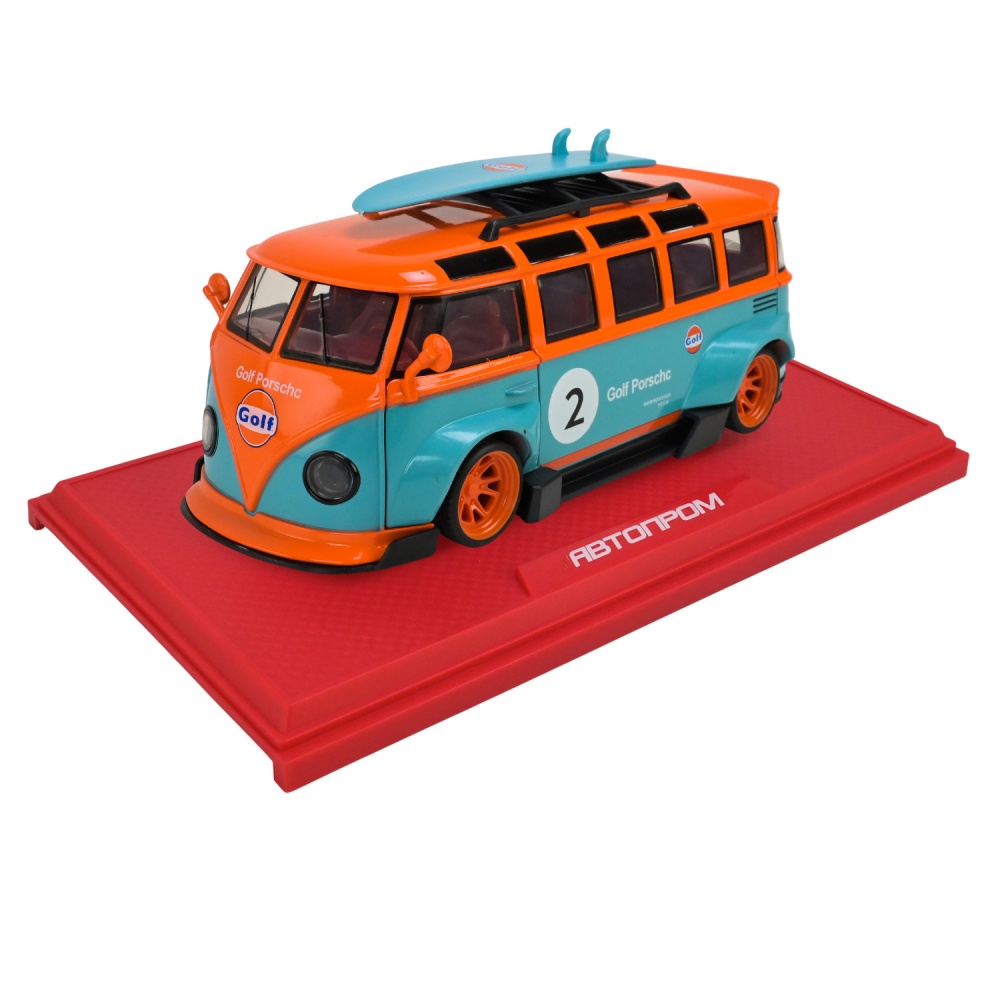 Машинка Автопром 1:24 Volkswagen T1 Bus AP7751