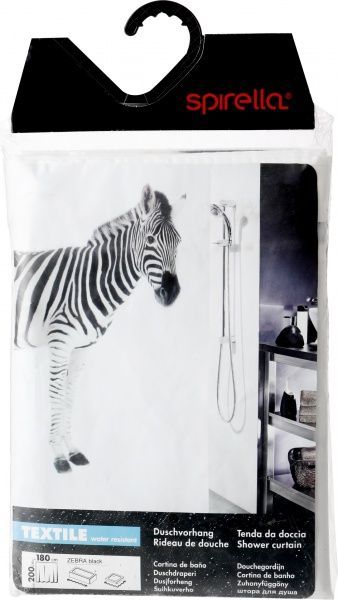Шторка для ванной Spirella ZEBRA 10.11554