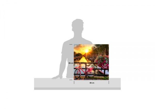 Репродукция Пейзаж города 48x48 см 