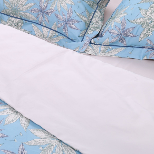 Комплект постельного белья Mirandela 2 бежевый с голубым Lameirinho 