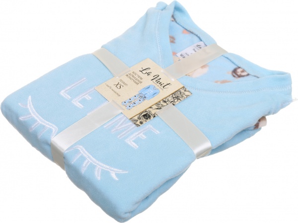 Костюм домашний женский La Nuit Home Sleeping llamas р. L голубой 