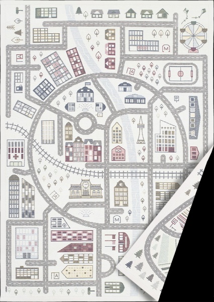 Килим Narma ULEJOE white 200x300 см двосторонній 