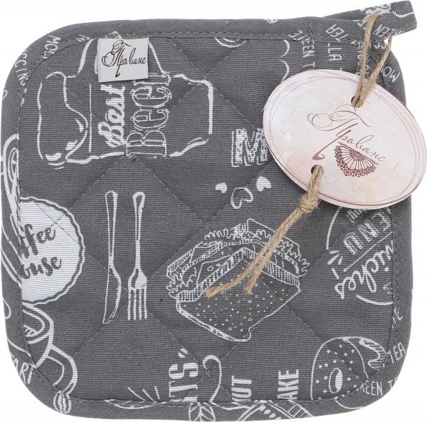 Прихватка Gray Breakfast 20x20 см серый Прованс 