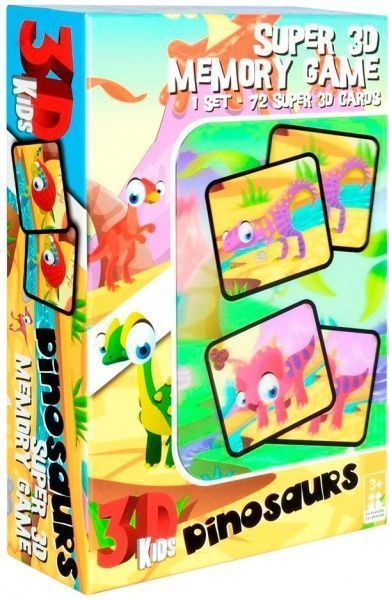 Игра настольная PRIME 3D динозавры 3D карты (селфи) 72 шт 26501