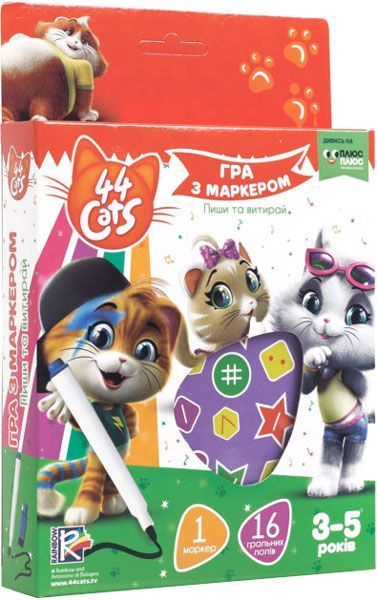 Набір Vladi Toys Гра з маркером 44 Коти VT5010-15