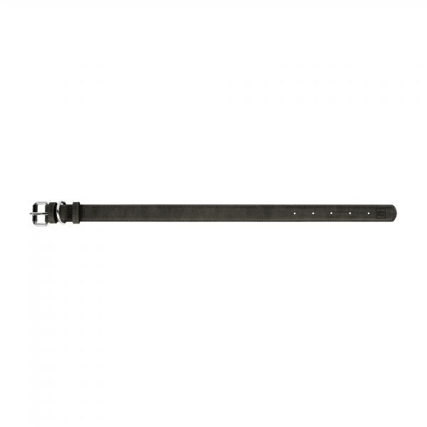 Ошейник WAUDOG Eco экокожа металлическая пряжка (ш 25 мм/ д 38-49 см) серый