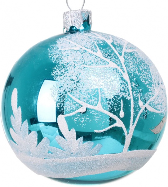 Шар новогодний мульти d 80 мм в ассортименте