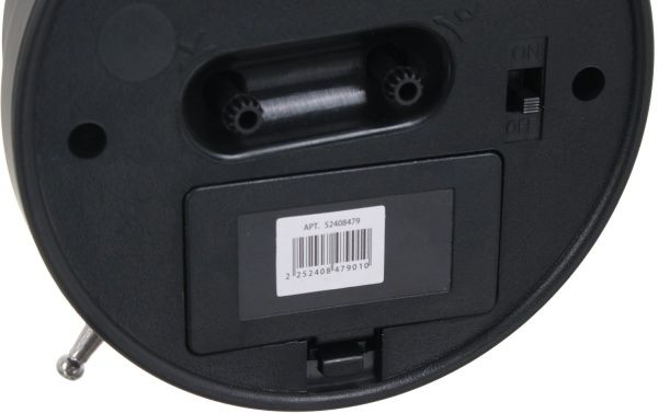 Будильник Flash 16.8х6.3 см чорний