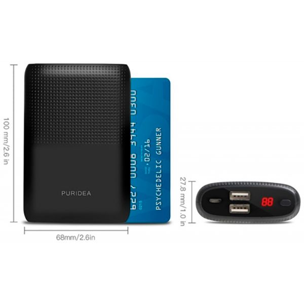Зарядное устройство Puridea S16 10000mAh black