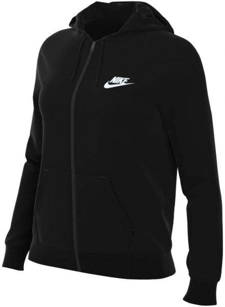 Джемпер Nike CLUB FLC FZ HOODIE STD DQ5471-010 р. XS чорний