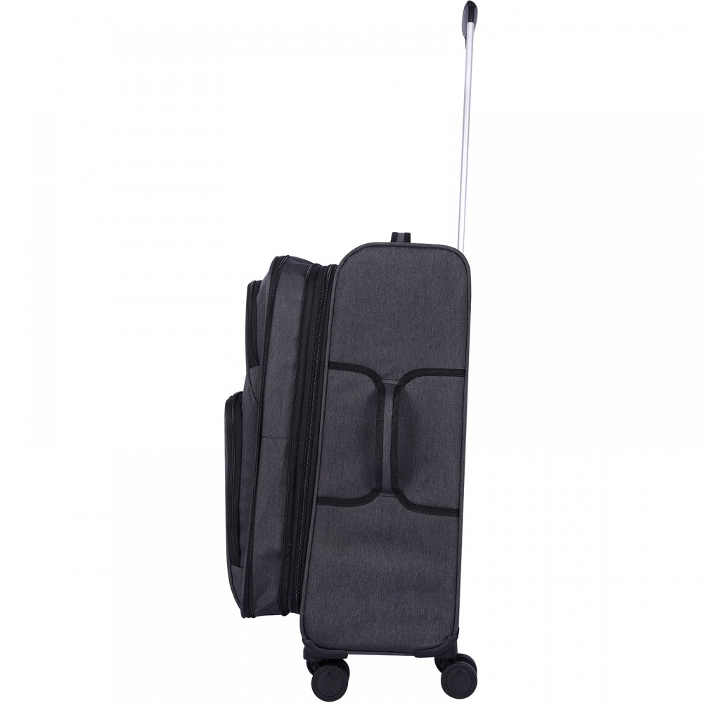 Чемодан Bagland Валенсия 63 л серый 3796924