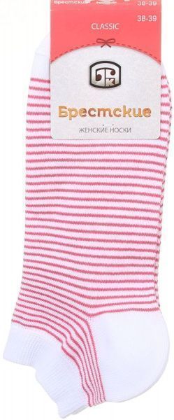 Носки Conte CLASSIC 1101 066 р. 25 розовый с белым 