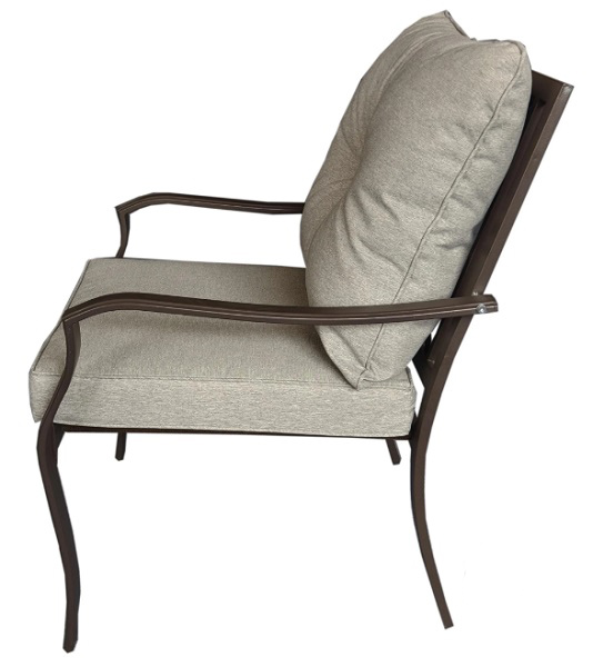 Комплект меблів Indigo Атланта столик 96x50x40 см з диваном та двома кріслами сіро-бежевий