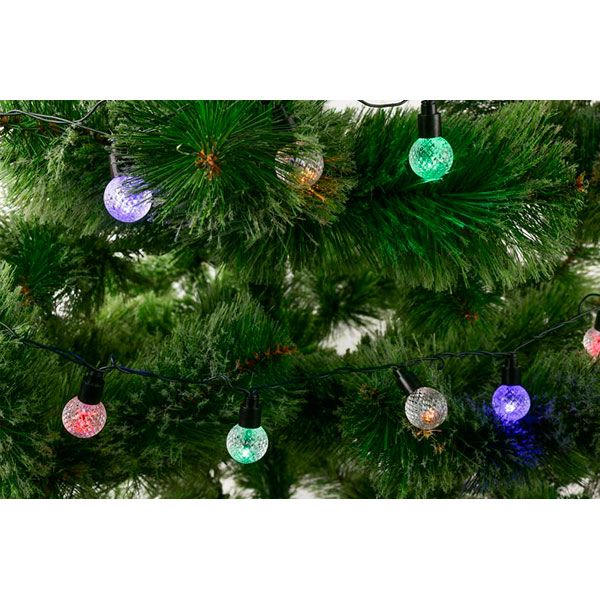 Гирлянда линейная LED 20 ламп 2 м разноцветная 11530320