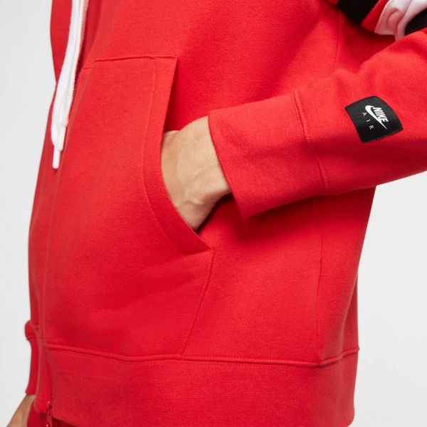 Джемпер Nike M NSW AIR HOODIE FZ FLC BV5149-657 р. L червоний