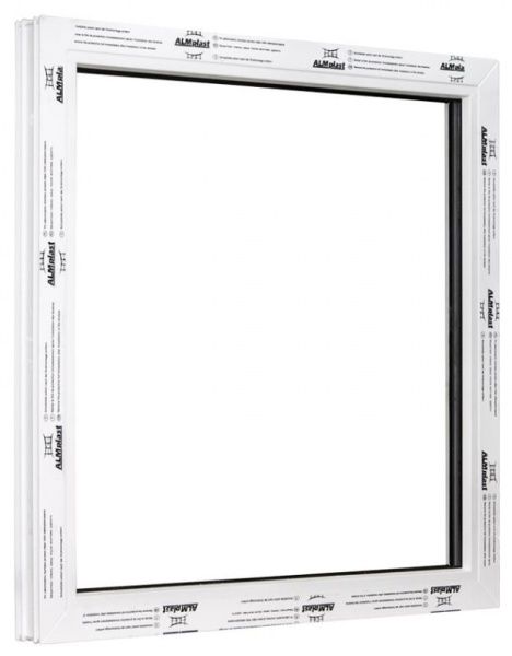 Окно глухое ALMplast 4K 500x500 мм без открывания