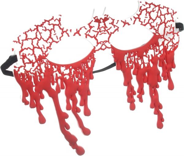 Маска карнавальная кровь 20,5x16,5x0,5 см в ассортименте