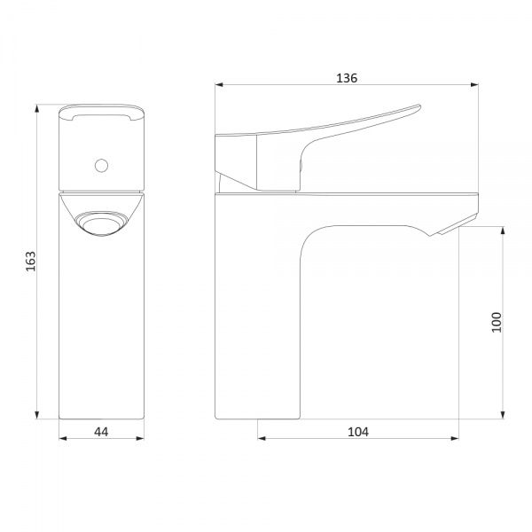 Смеситель для умывальника Damixa Apollo 220210000