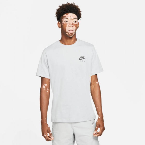 Футболка Nike M NSW TEE NIKE AIR GX DD3354-012 р.M сірий