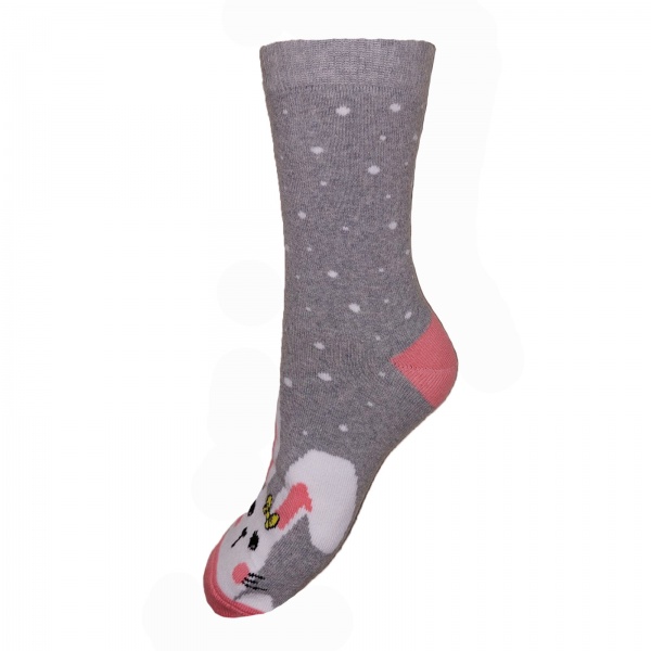 Носки женские Molly Зайчик р. 23 серый 