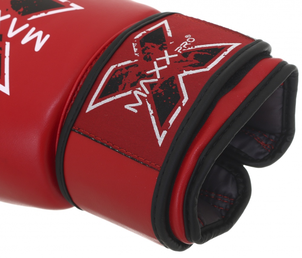 Боксерские перчатки MaxxPro AVG-616 Red vynil-12 р. 12 12 ozoz Red vynil-12 красный